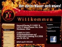 Tablet Screenshot of curry-chili.de